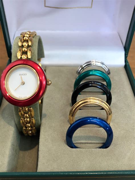 gucci bezel watch japan|gucci watch with colored bezels.